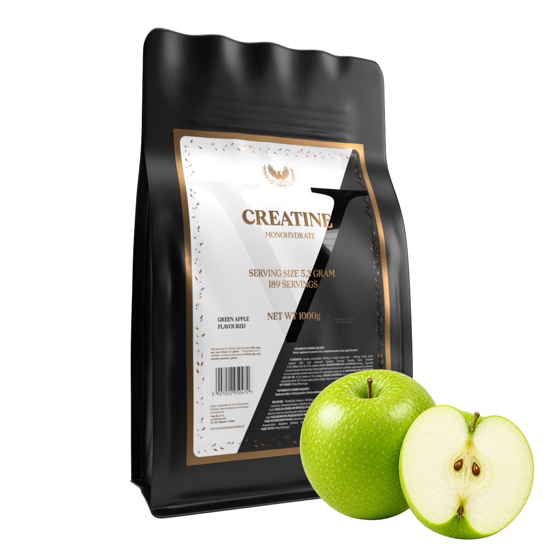 Victorious Creatine Monohydrate 1000g Green Apple