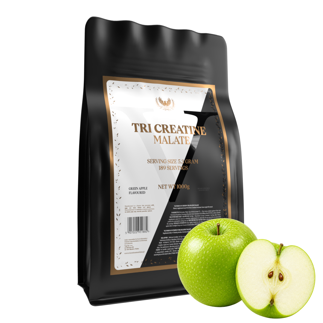 Victorious Tri Creatine Malate 1000g Sour Apple