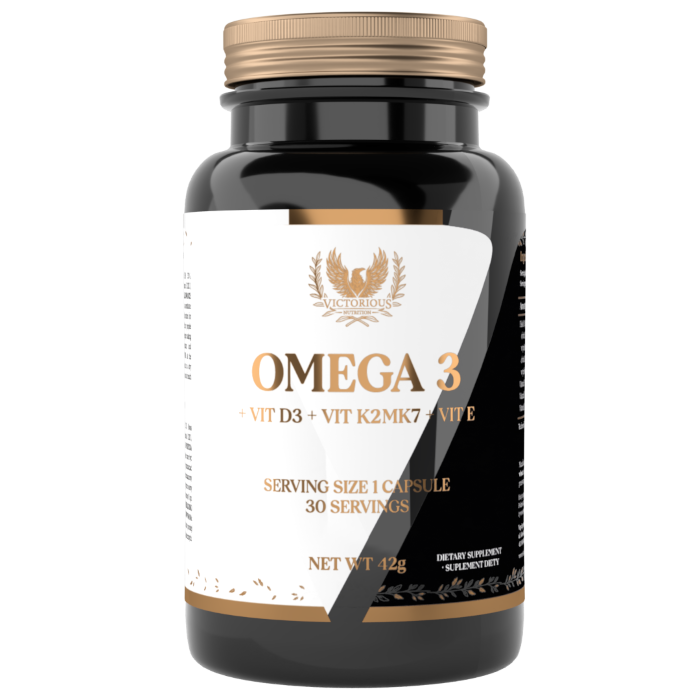 VICTORIOUS NUTRITION OMEGA 3 + D3 + K2 30 SOFTGELS