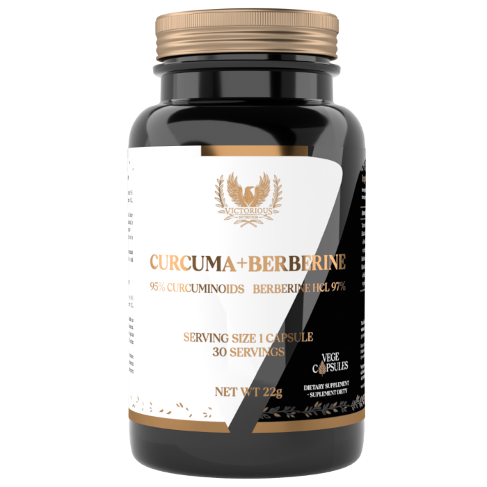 VICTORIOUS NUTRITION CURCUMA + BERBERINE HCL 30 VEGE CAPS