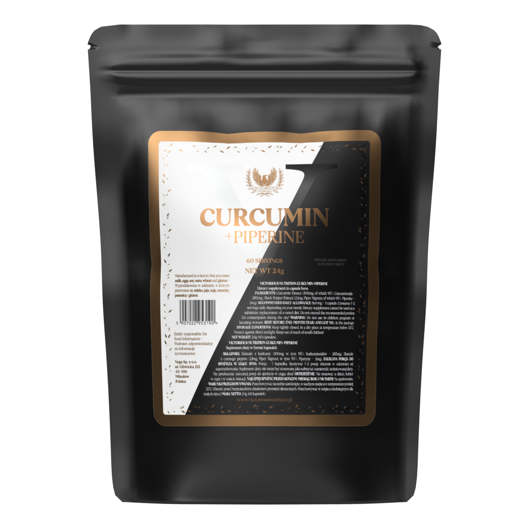 VICTORIOUS NUTRITION CURCUMIN+PIPERINE 60 CAPS