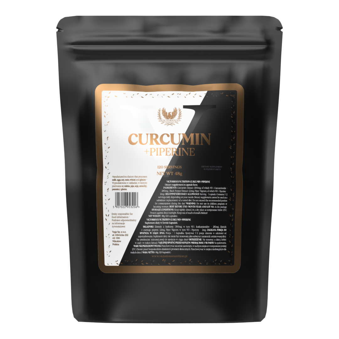 VICTORIOUS NUTRITION CURCUMIN+PIPERINE 120 CAPS
