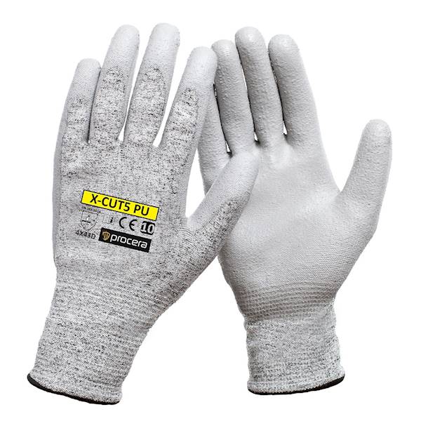 RĘKAWICE OCHRONNE ANTYPRZECIĘCIOWE X-CUT5 PU ROZM.8