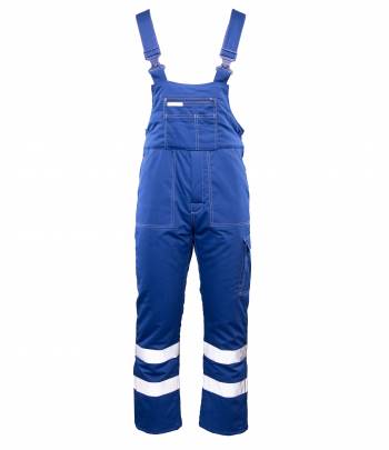 BRIXTON SNOW BRIXTON SNOW OGRODNICZKI OCIEPLANE NIEBIESKI / PASY ODBLASK ROZ. XL  