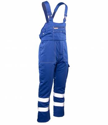 BRIXTON SNOW BRIXTON SNOW OGRODNICZKI OCIEPLANE NIEBIESKI / PASY ODBLASK ROZ. XL  