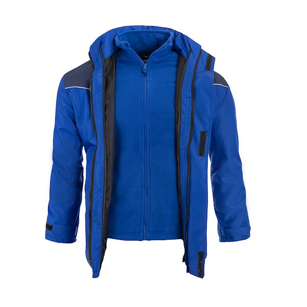 KURTKA 3W1 OCIEPLANA AERO NIEBIESKO-GRANATOWA ROZM.2XL
