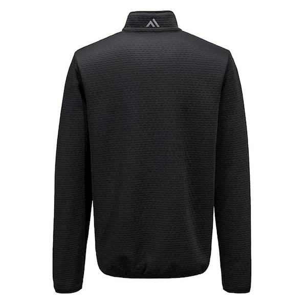 Bluza teksturowana KX3 z zamkiem 1/4 czarny Rozm.XL