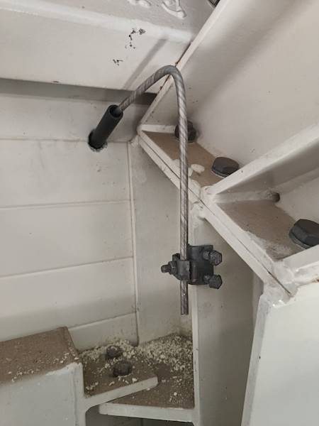 Uchwyt konstrukcja – drut (na felc), ocynk ogniowy