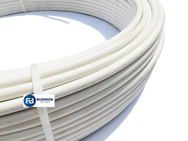 Drut odgromowy AlMgSi fi 8mm w PVC biały