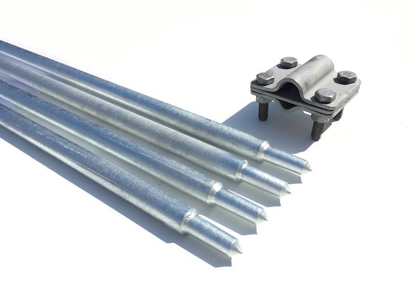 Uziom 6m komplet uziemiający fi 16mm + uchwyt