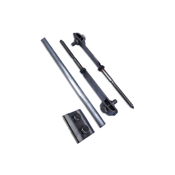 Komplet odgromowy komina h - 1,5m aluminium / stal nierdzewna