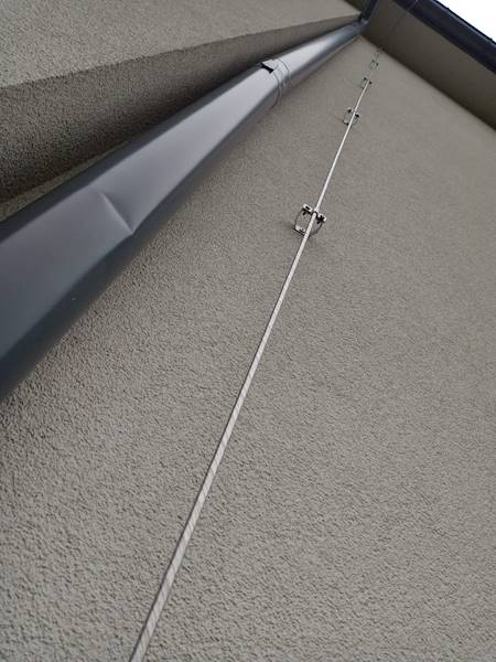 Uchwyt drutu do ściany L=160mm stal nierdzewnal A2