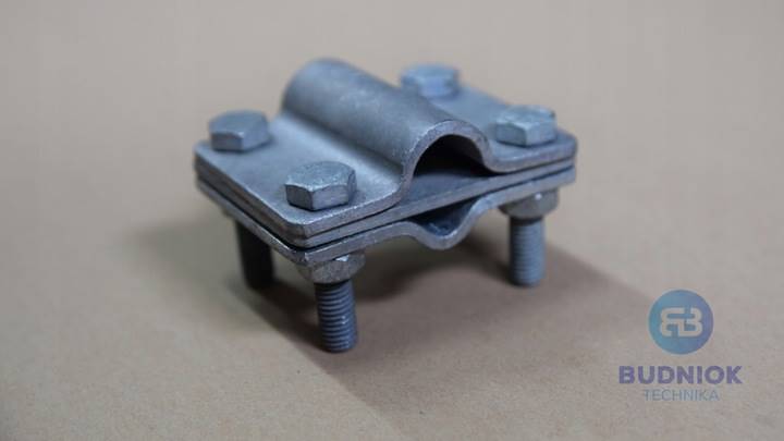 Uziom ocynkowany fi 16mm, 1,5m + złącze krzyżowe 4xM8