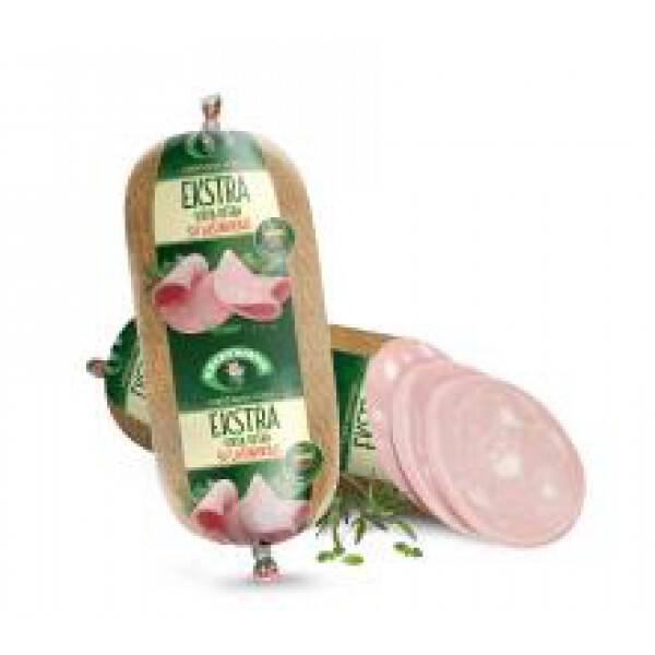 Mortadela Kiełbasa Extra Gotowana z Tłuszczem 340g
