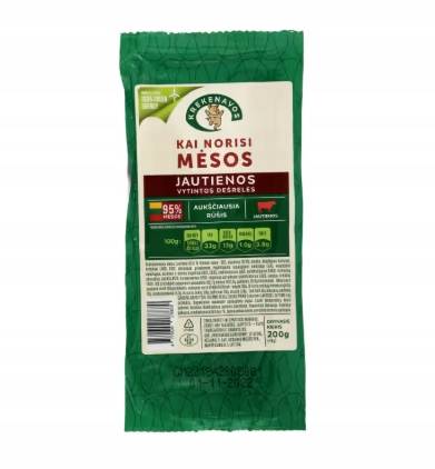 Kiełbaski wołowe suszone litewskie 200g