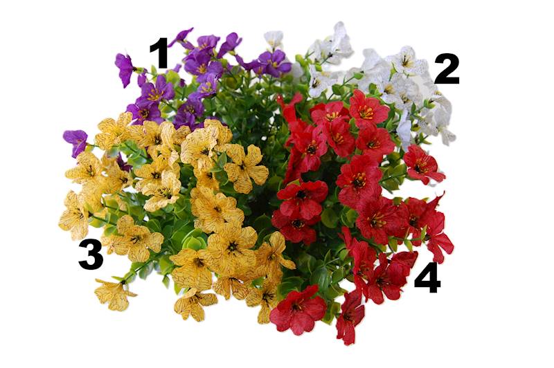 Bukiet x7 (bukszpan+kwiatek), D4