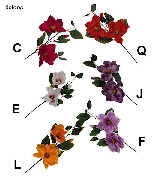 Magnolia gałązka x3, K375