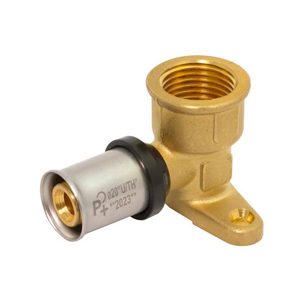 Kolano zapr.PL z uch.16x1/2" gw