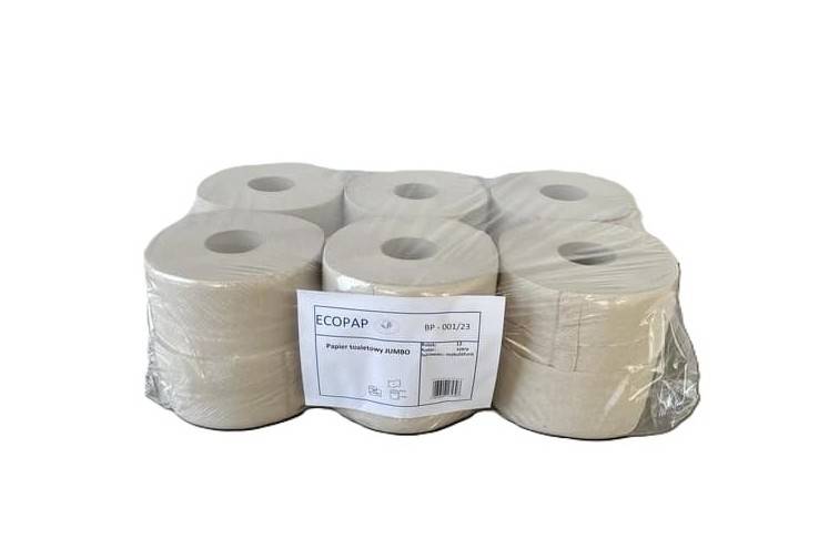 Papier toaletowy JUMBO 120/1 szary makulatura 12sz
