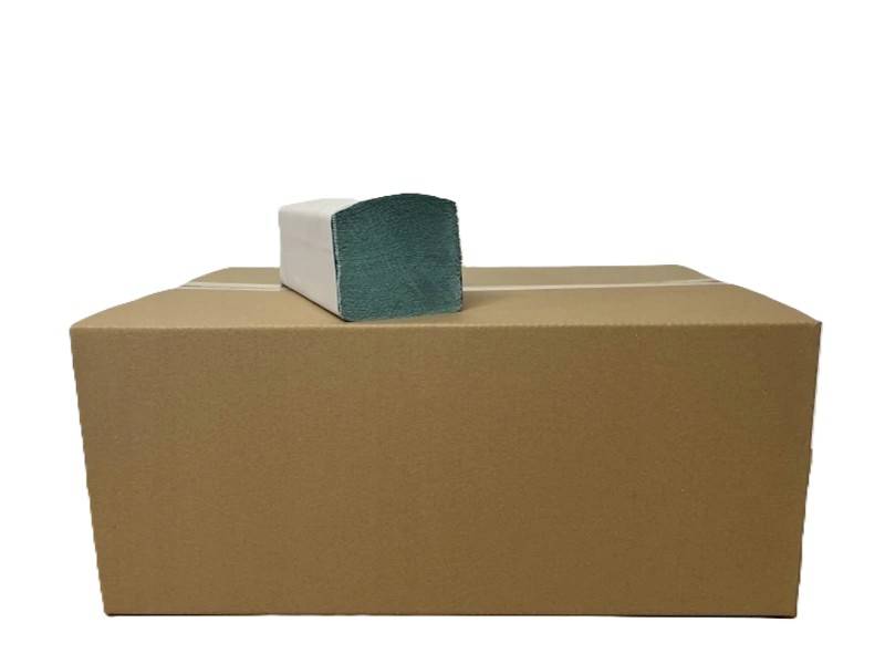 Ręczniki składane ZZ zielone makulatura 4000szt.