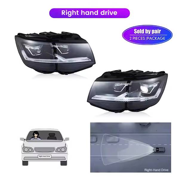 Komplet reflektorów Vw T5/T6 7E1 FULL LED