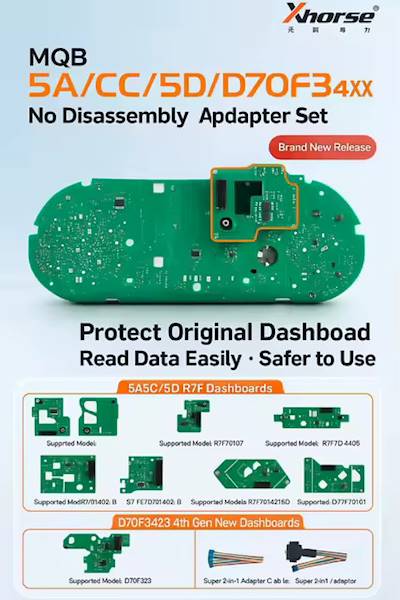 Zestaw adapterów MQB 5A/5C/5D D70F34XX, XDNPM5GL