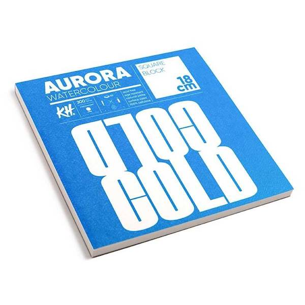 BLOK DO AKWARELI RAW COLD PR 300G 18X18 AURORA