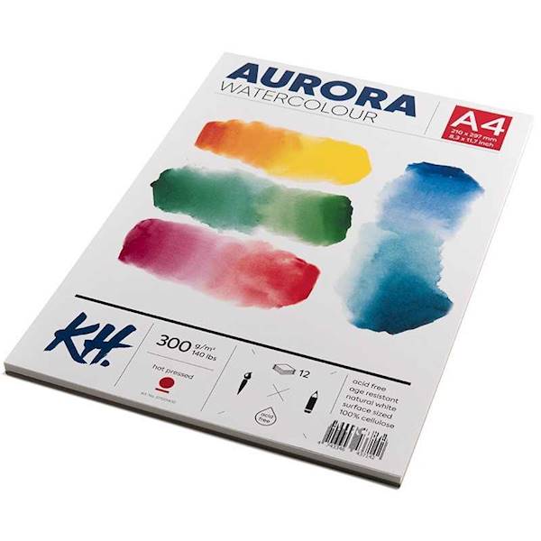 BLOK DO AKWARELI AURORA HOT PRESSED 300G A4