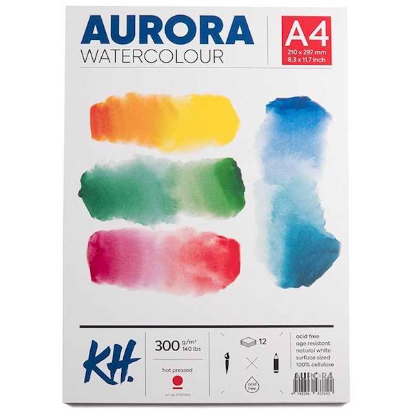 BLOK DO AKWARELI AURORA HOT PRESSED 300G A4