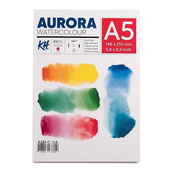 BLOK DO AKWARELI AURORA HOT PRESSED 300G A5