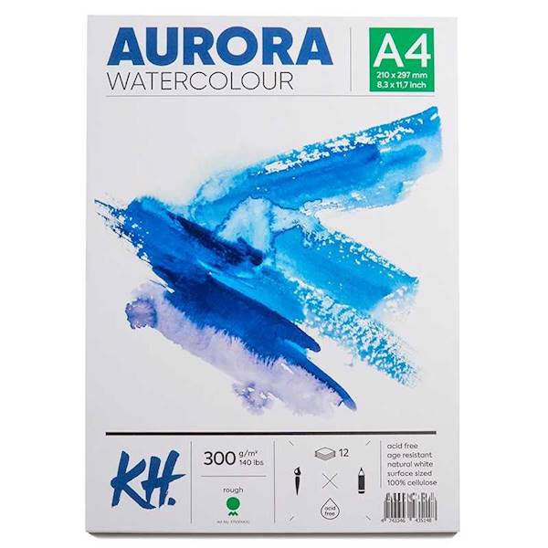 BLOK DO AKWARELI AURORA Rough 300 G A4
