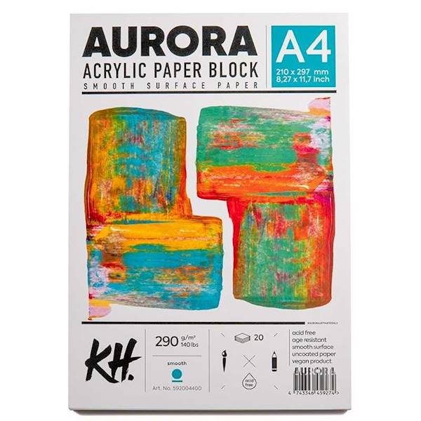 BLOK DO FARB AKRYLOWYCH 290g A4 AURORA