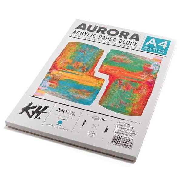 BLOK DO FARB AKRYLOWYCH 290g A4 AURORA