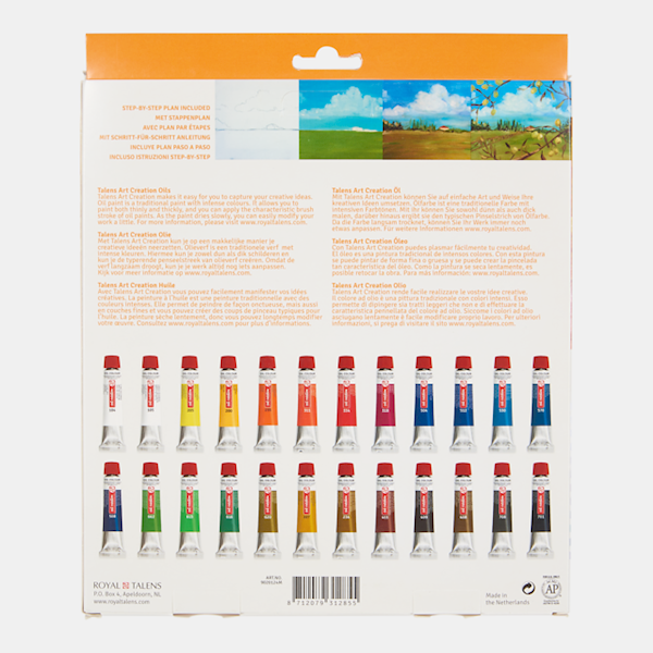 ZESTAW FARB OIL COLOUR 24X12 ML TALENS