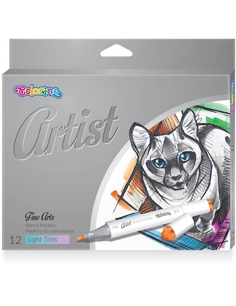 MARKERY DWUSTRONNE ARTIST PASTELOWE 12 COLORINO