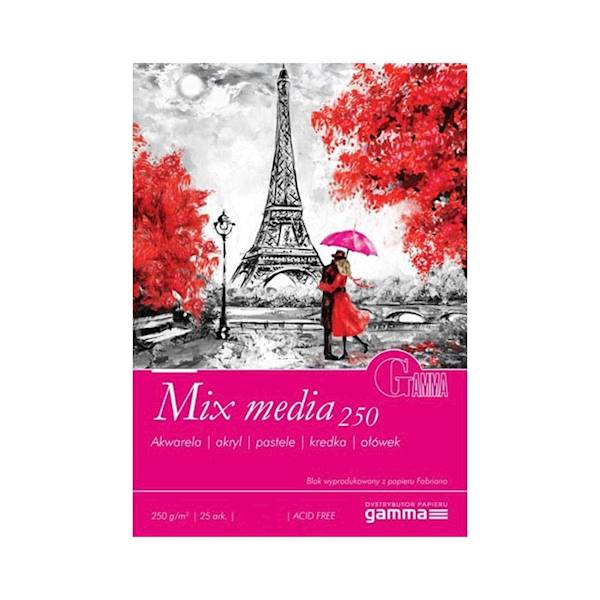 BLOK MIXED MEDIA 250g A4 FABRIANO