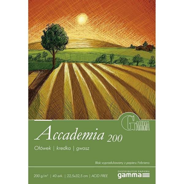 BLOK ACCADEMIA 200g 22,5X32,5 GAMMA