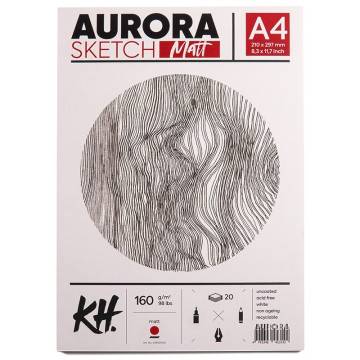 BLOK DO SZKICU SKETCH MATT A4 160g 20 ARK. AURORA