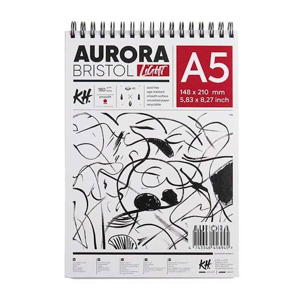 BLOK AURORA BRISTOL LIGHT 180G A5
