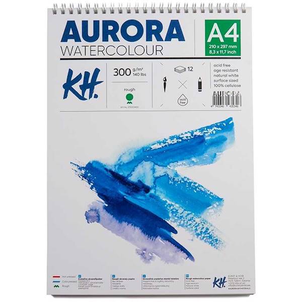 BLOK DO AKWARELI NA SPIRALI ROUGH A4 300g