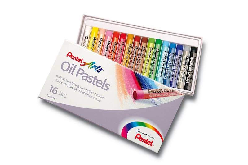 PASTELE OLEJNE 16 KOLORÓW PENTEL