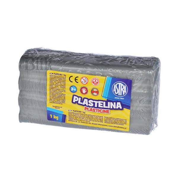 PLASTELINA SZARA 1KG ASTRA