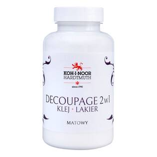 KLEJ + LAKIER KIN MATOWY DO DECOUPAGE 2w1 200 ML