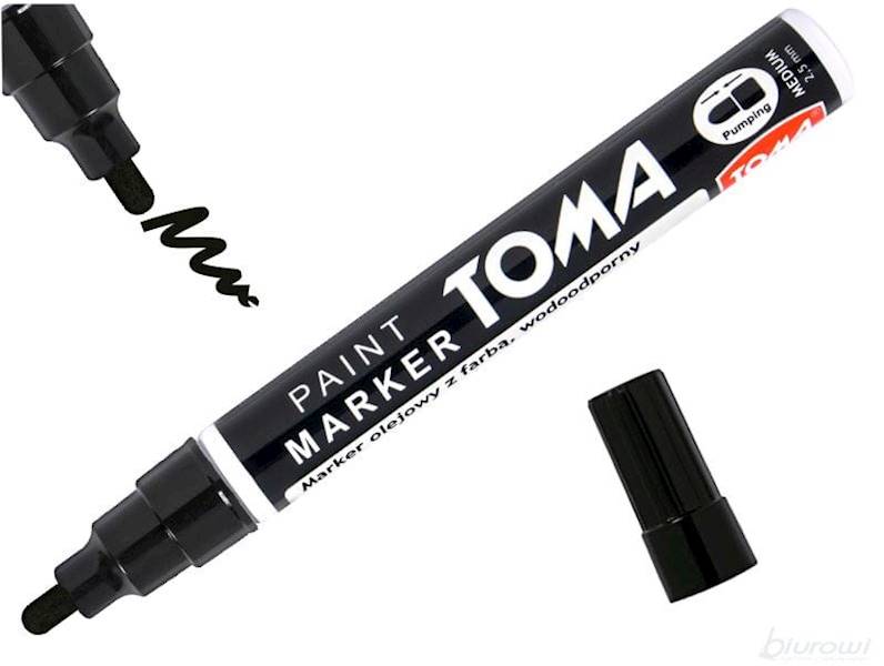 MARKER OLEJOWY 2,5 MM CZARNY TOMA