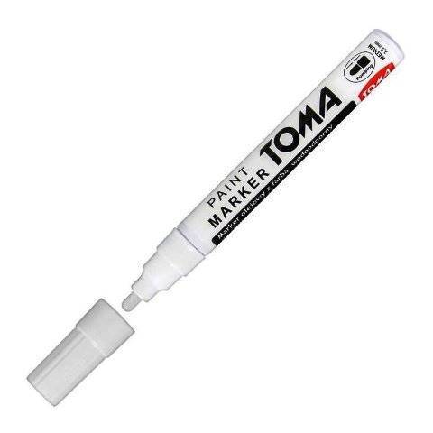 MARKER OLEJOWY 2,5 MM BIAŁY TOMA