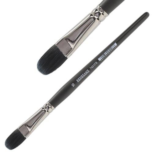 PĘDZEL CZARNY KOCI JĘZYK 7401FR 16 RENESANS