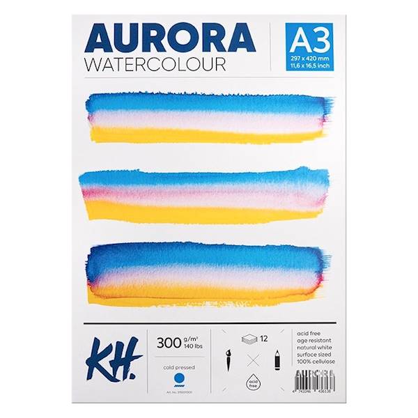 AURORA WATERCOLOUR COLD PRESSED A3 300G