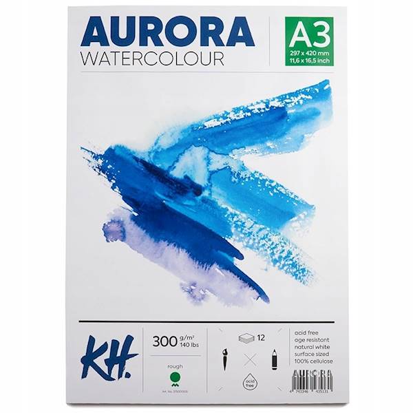 AURORA WATERCOLOUR ROUGH A3 300G