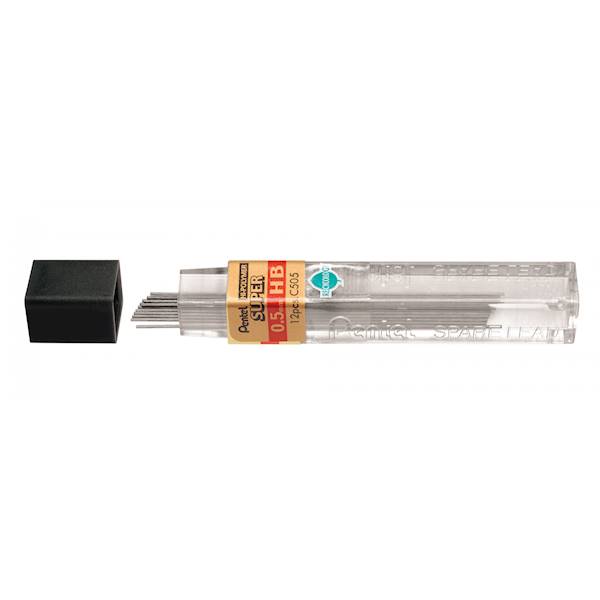 Wkład do ołówka H 0,5 mm seria czarna PENTEL