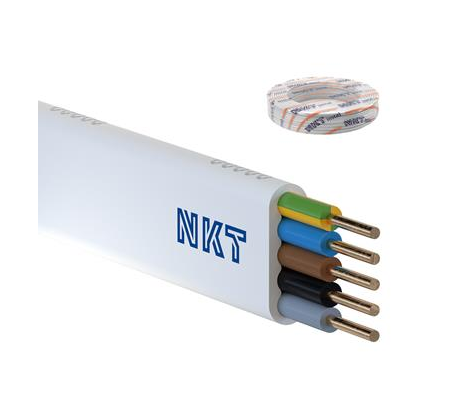 Przewód płaski miedziany YDYP 5x6 mm2 krążek 100m NKT